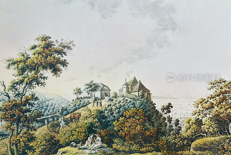 Tübingen Hohenentringen castle, 1790
